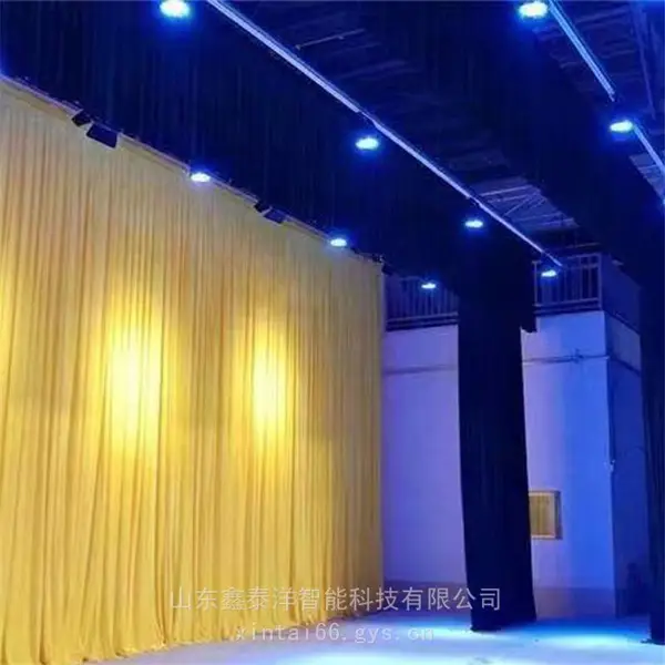 定制大会堂 阻燃舞台幕布 电动会议幕布 二道幕 背景幕