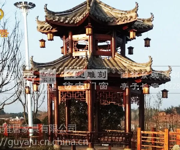 四川凉亭厂家,防腐木凉亭定制加工,