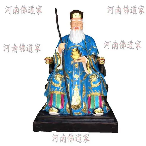 树脂玻璃钢木雕佛像神像土地公福德正神土地婆1.3米