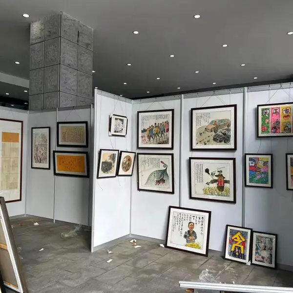 专业画展布置厂家,画展展板出租,书画字画展板展架租赁