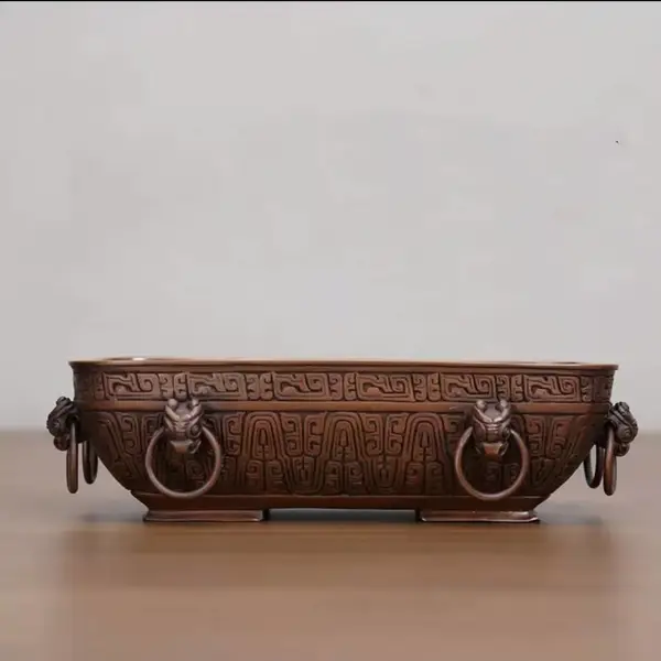 黄石特色礼品 商务礼品 铜工艺品 创意产品 青铜器礼品 旅游商品紫铜虢季子白盘