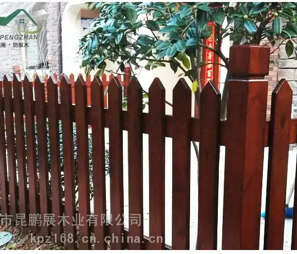 户外防腐木栅栏园艺庭院围栏 深圳防腐木厂家定制