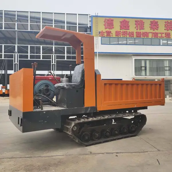 小型山地运输履带车 四不像履带爬山虎 后卸式履带运输车