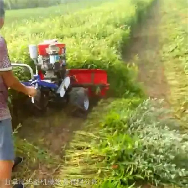 青稞大麦割晒机 高低双层链条收割机 黑麦草放片机