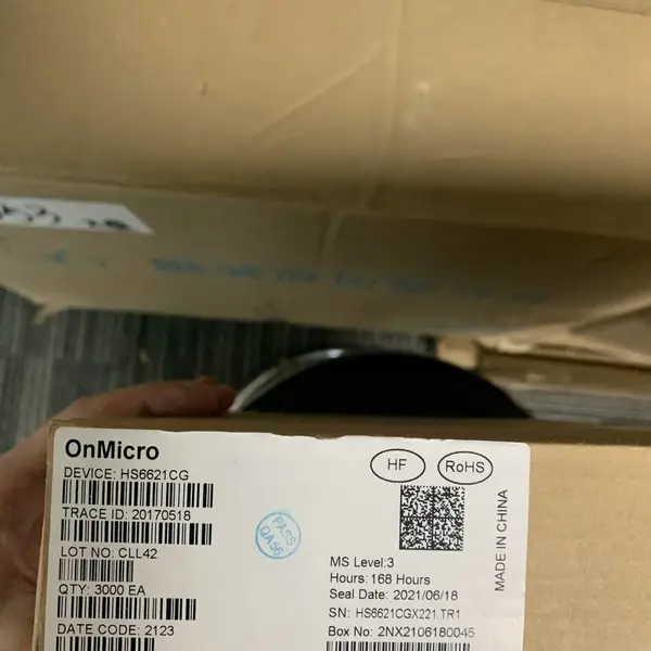 昂瑞威HS6621CQ低功耗蓝牙soc,QFN32,4Mb,4*4mm,GPIO21,SPI