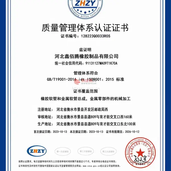 ISO9001质量管理体系认证