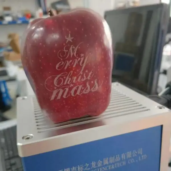 圣诞节平安果水果礼盒二氧化碳激光刻字机私人订制