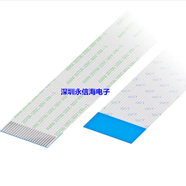 GCT 05-10-D-0030-A-4-06-4-T-HF FFC/FPC跳线电缆 0.5mm Pitch Flat Flex Cable, 10 Contacts, Conductor Opposite Side