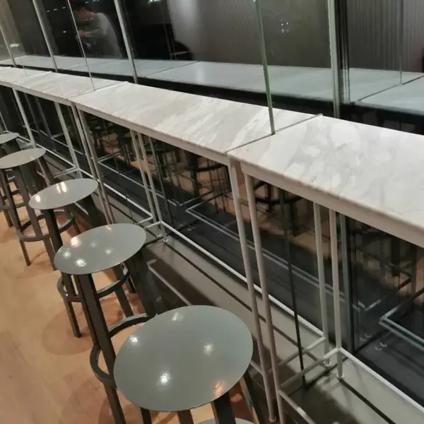 餐厅人造石吧台价格，长条靠墙吧台，拐角弧形直角异形吧台定做厂家