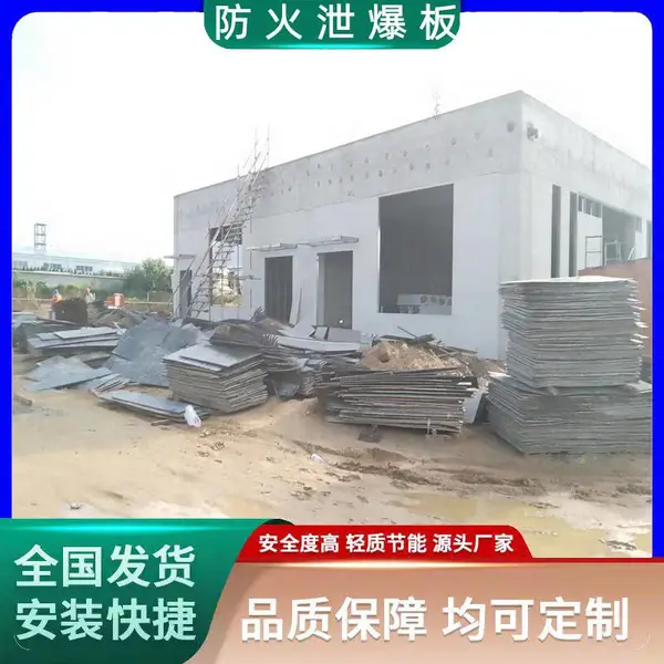 交通设施用防火泄爆板 防火泄压板 岩棉夹心防火泄爆板规格与报价