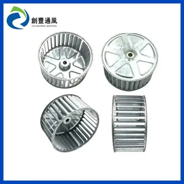 定制批发离心风机叶轮 铝合金风轮 不锈钢机叶 双进风风轮叶轮