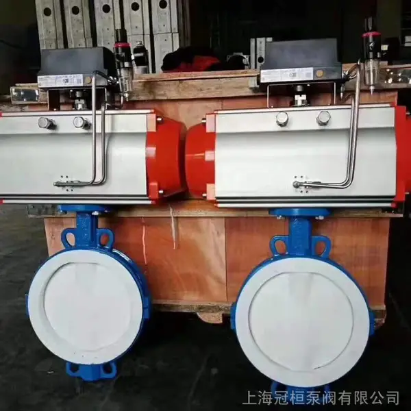 D71F4-16P/16C-DN200衬氟蝶阀 耐腐蚀铸钢对夹蝶阀