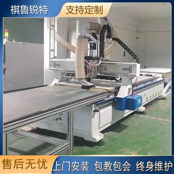 移门软包雕刻机定制衣柜橱柜开料机全自动全屋定制家具生产线