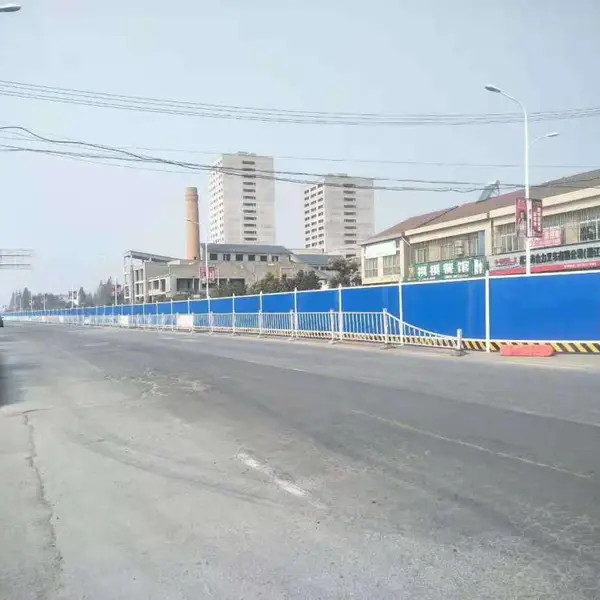 无锡PVC施工围挡 彩钢工程围挡订制厂家批发