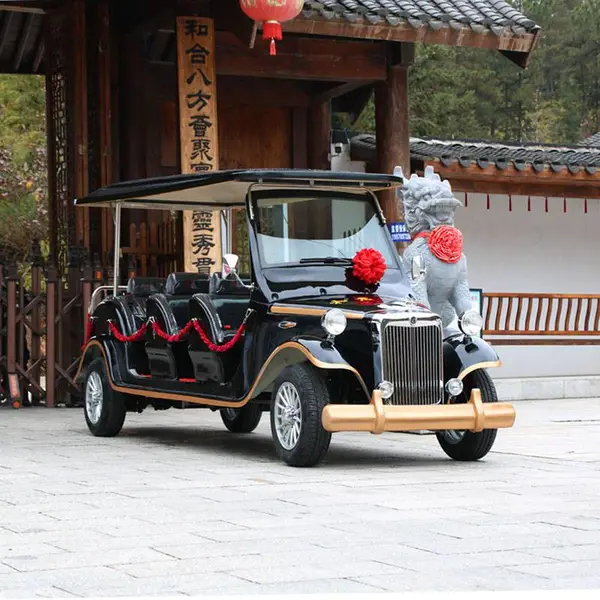 景区旅游观光车 豪华电瓶老爷车 酒店摆渡房地产楼盘看房电动车