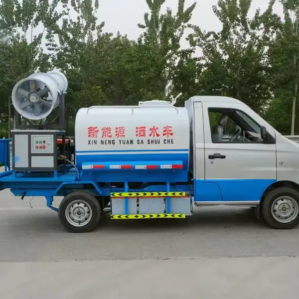 新能源3方洒水车 电动四轮洒水车定做 工地降尘车厂家