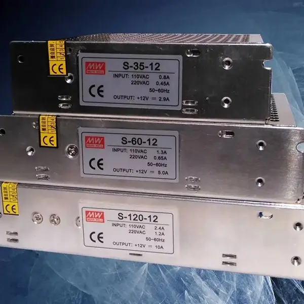 台湾明纬开关电源220转24V直流RS-35-5V48V小体积12V伏LED灯驱动进口原装