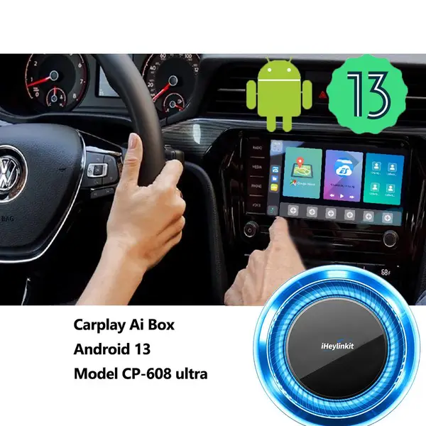 热销爆款CarPlay AIBOX智能盒8核CP AA 车盒支持HDMI输出高通6125