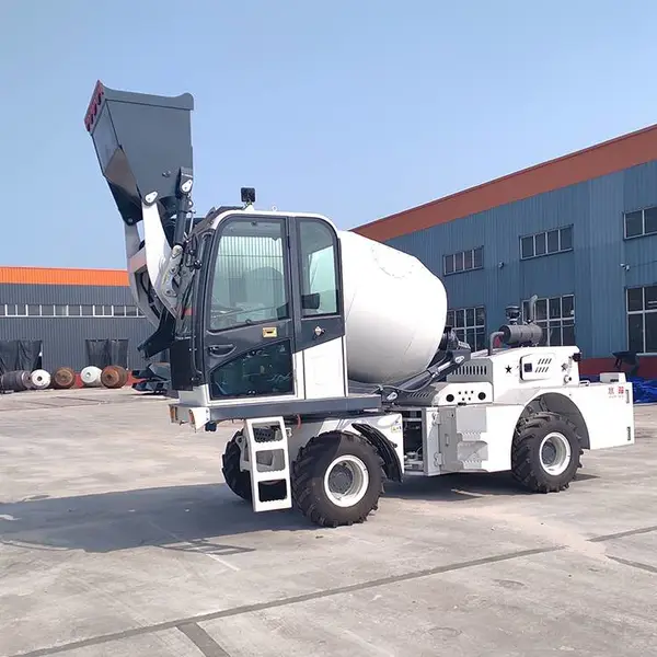 移动式混泥土搅拌运输车2方自上料搅拌车运输一体式混凝土搅拌机