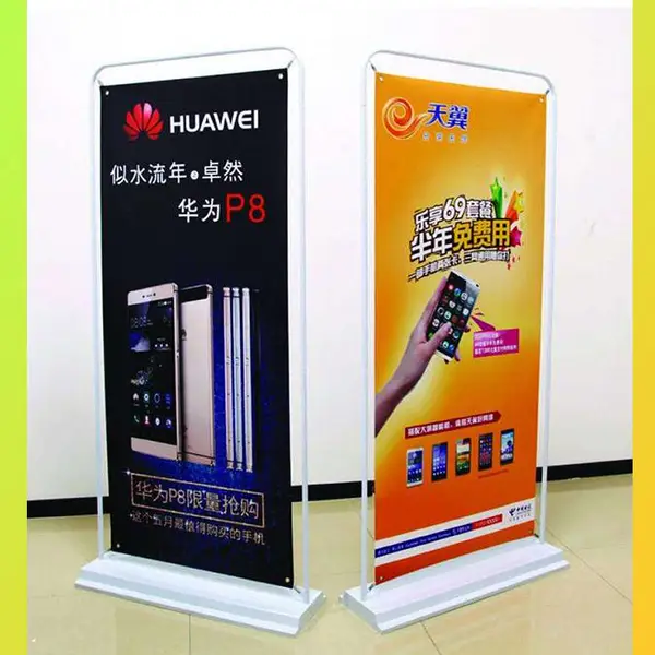 铁质门型展架 便携是展具 加厚海报纸画面 场景应用广泛
