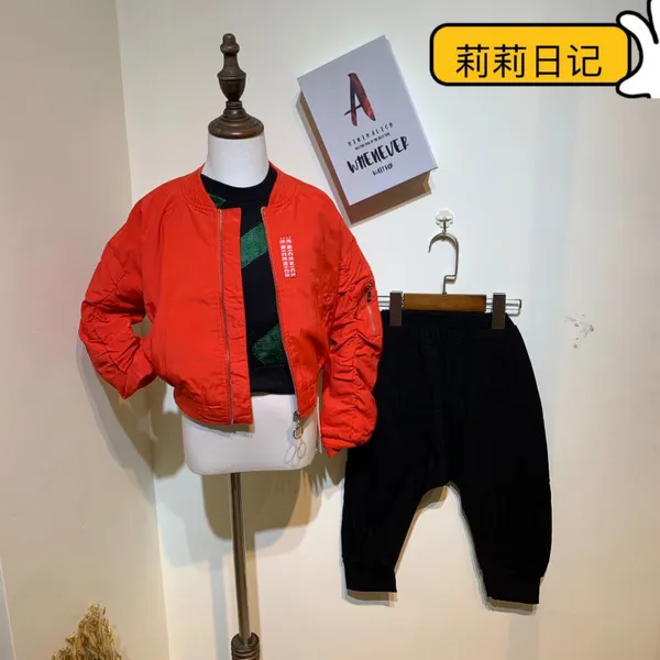 潮童莉莉日记2019年秋季新款发布外套皮衣毛衣批发走份