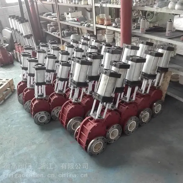 徽高气动双闸板阀耐磨陶瓷双闸板阀双滑阀Z644TC-10C