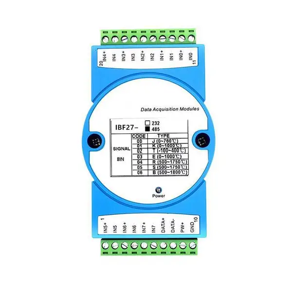 K�͡�E��MODBUS�ɼ�ģ�� �¶Ȳɼ��� �ȵ�ż�ź�תRS-485/232