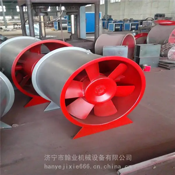 HTF排烟风机 消防3C认证高温强排烟轴流风机 混斜流离心式
