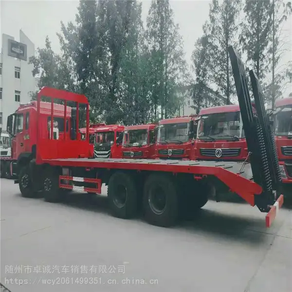 江淮格尔发大马力挖机拖车 短轴距拉360挖掘机板车价格0.8L