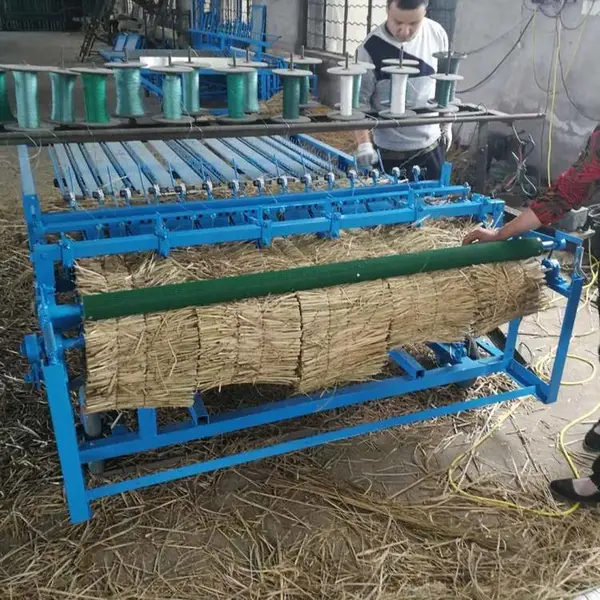 稻草秸秆编织草帘机 草席编织机 人参防寒草被子机