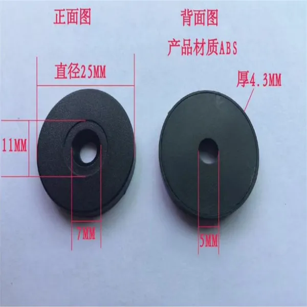IC巡更卡直径25mm/ABS抗金属圆币卡/RFID圆币卡/NFC硬电子标签