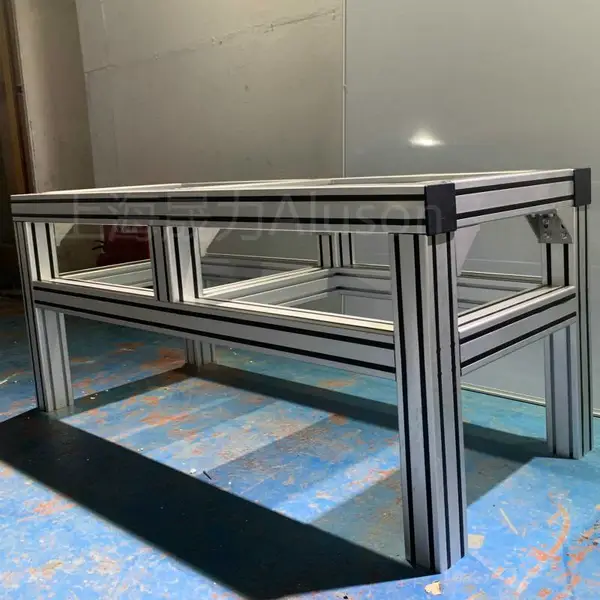 定制铝型材框架CAD设计设备机架 工业铝型材厂家设备机罩架子加工