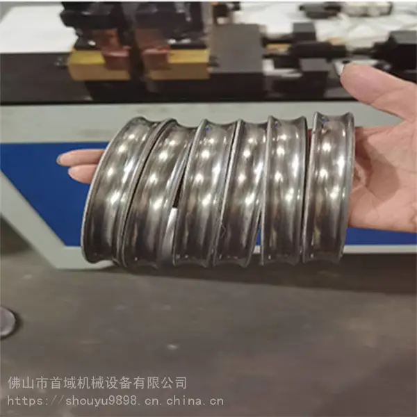 首域不锈钢桶箍成型机扁铁卡簧打圈机除尘骨架卷圆机数控弹簧机