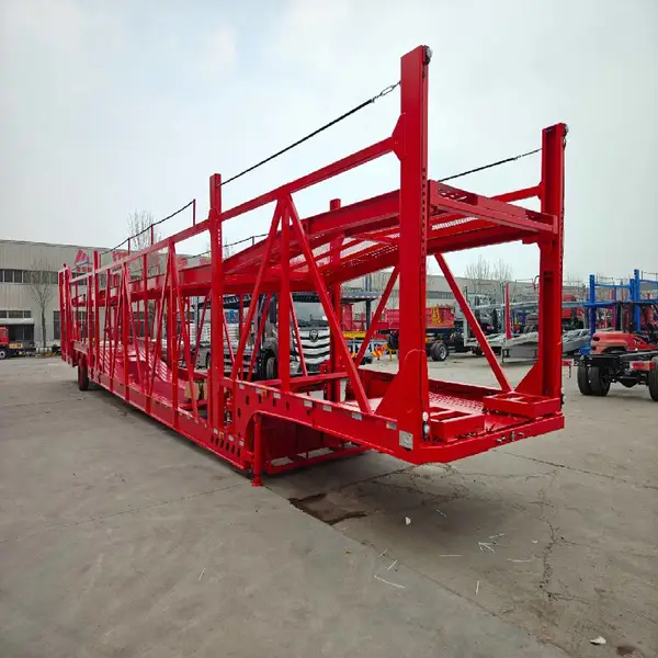 定制出口轿运车 24米车辆运输半挂车 10位家用型车辆运输 出口吉尔吉斯斯坦