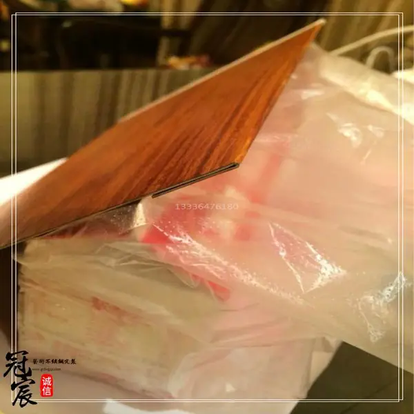 定制 仿真木纹不锈钢管 201不锈钢彩色木纹管 大理石不锈钢管