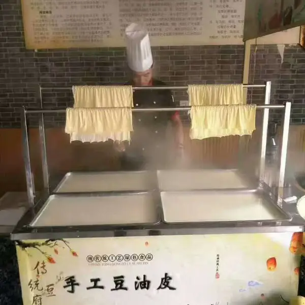 一人加工腐竹机 小型四盘六盘酒店油皮机 省时高效豆油皮机价格