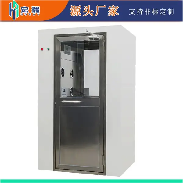 单人双吹风淋室 风淋房 风淋门 豪华套装带钢化玻璃大透视窗