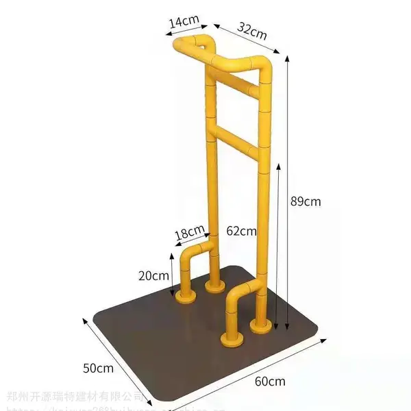 郑州医院走廊无障碍扶手尼龙不锈钢防滑扶手养老院走道扶手直径35mm