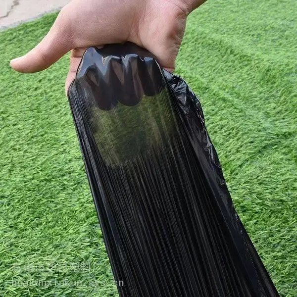 黑地膜农用 除草保墒高效防护 种植黑色地膜 防草透光率低 辐射热透过少防虫 抑制杂草 黑地膜 中国山东地膜