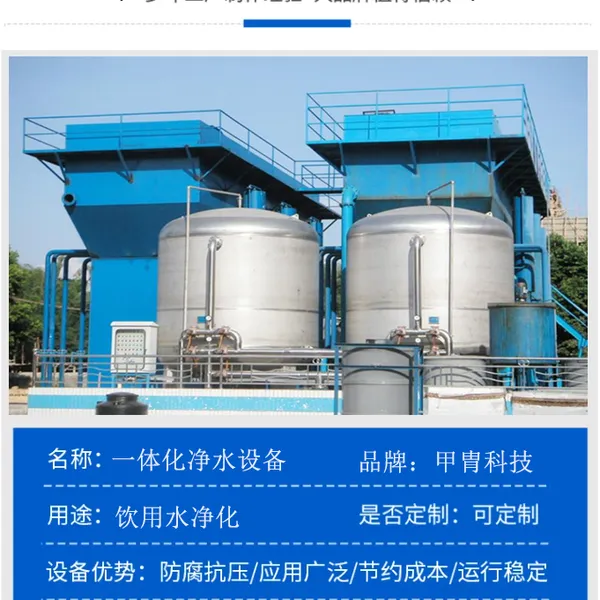 山泉水/河水/地表水净化设备 农村饮用水改造一体式净化水设备厂家