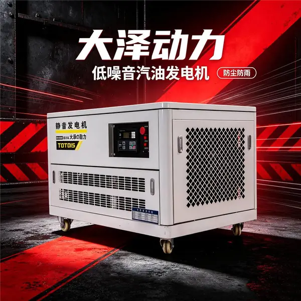 30kw汽油发电机低噪音380V50HZ户外施工