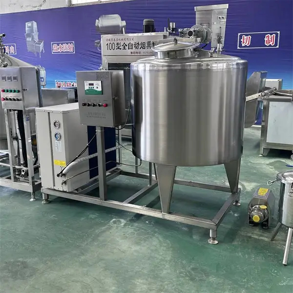 山东泰昌 牛奶制冷罐厂家 牧场鲜奶羊奶鸭血卧式低温储存冷却罐
