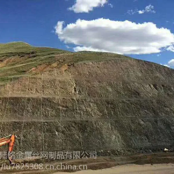 陆铭防山体滑坡围山网 边坡绿化喷浆挂网 现货主动边坡防护网