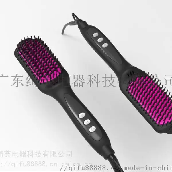 2021新款美发工具负离子直发梳温度可调直卷两用卷发器