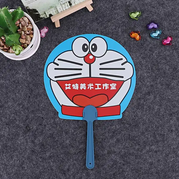 中小学生医疗教育广告扇全新料塑料加印logo 广告宣传