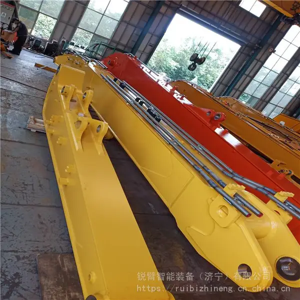 浙江现代挖掘机加长臂定做??