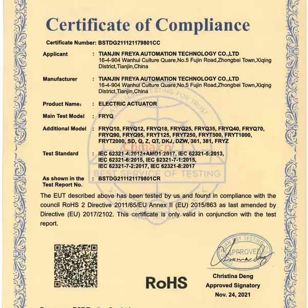 Certificate of Compliance
