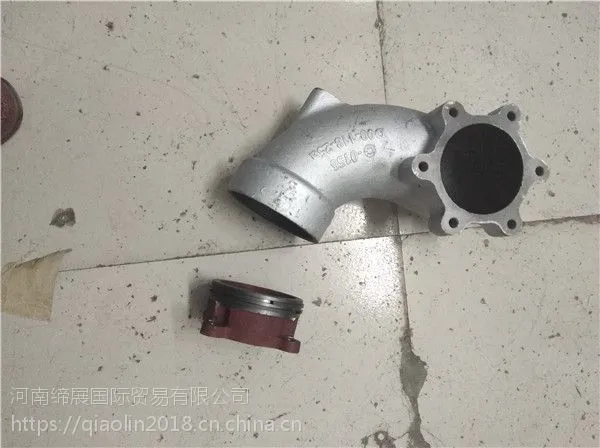 上柴D6114发动机上增压器弯管,配套路阳牌20吨压路机