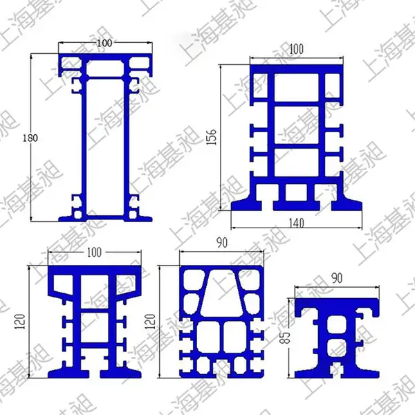 智能仓储铝轨道85*90工业铝型材 自动化地轨表面银白