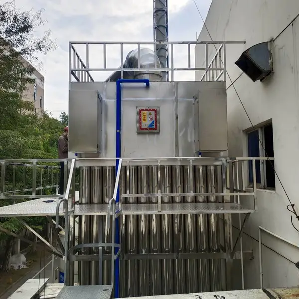 塑料颗粒油烟净化器 湿式静电油烟治理工程 杉盛工业油烟净化器